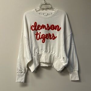 Pressbox Clemson Tigers Puff Embroidered Sweatshirt